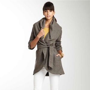 Oversized shawl coat